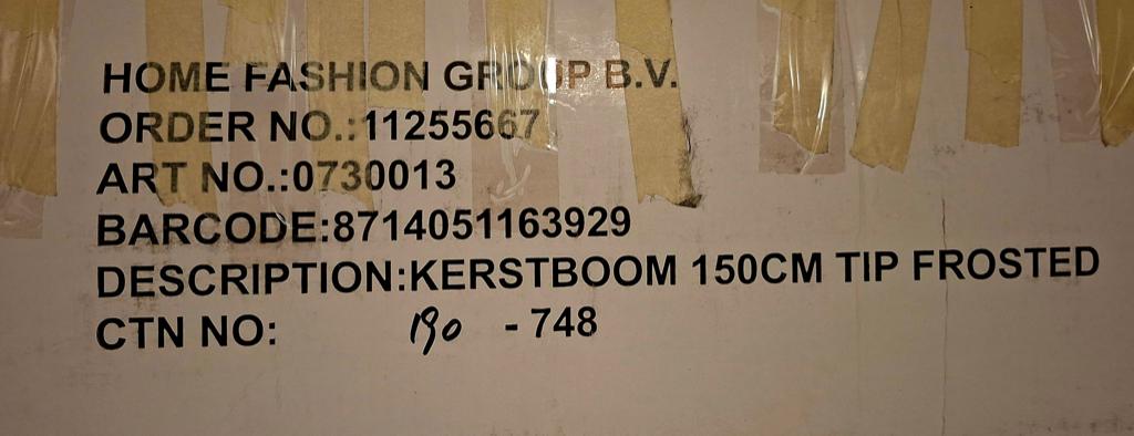 Kunstkerstboom, Ophalen, Gebruikt