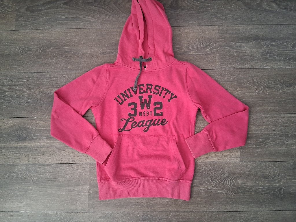 Roze hoodie met tekst Casual Clothing maat S, Ophalen of Verzenden, Gedragen, Maat 36 (S), Roze