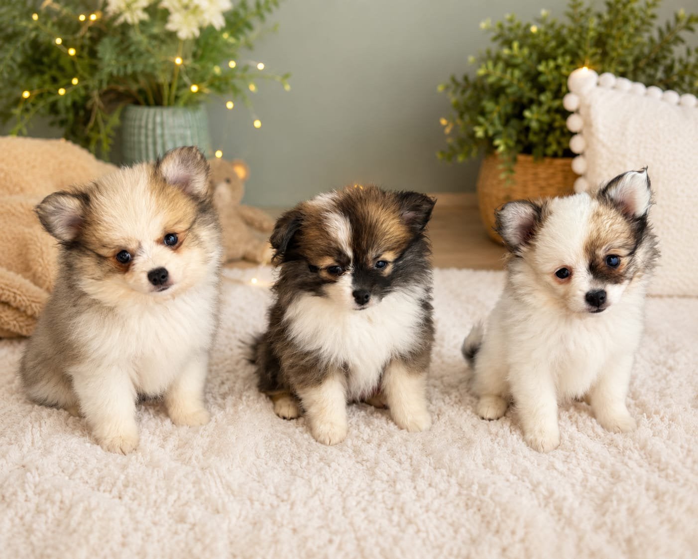 Lieve Pomchi puppies zoeken goudenmand., Dieren en Toebehoren, 8 tot 15 weken, Parvo, Meerdere, Meerdere dieren