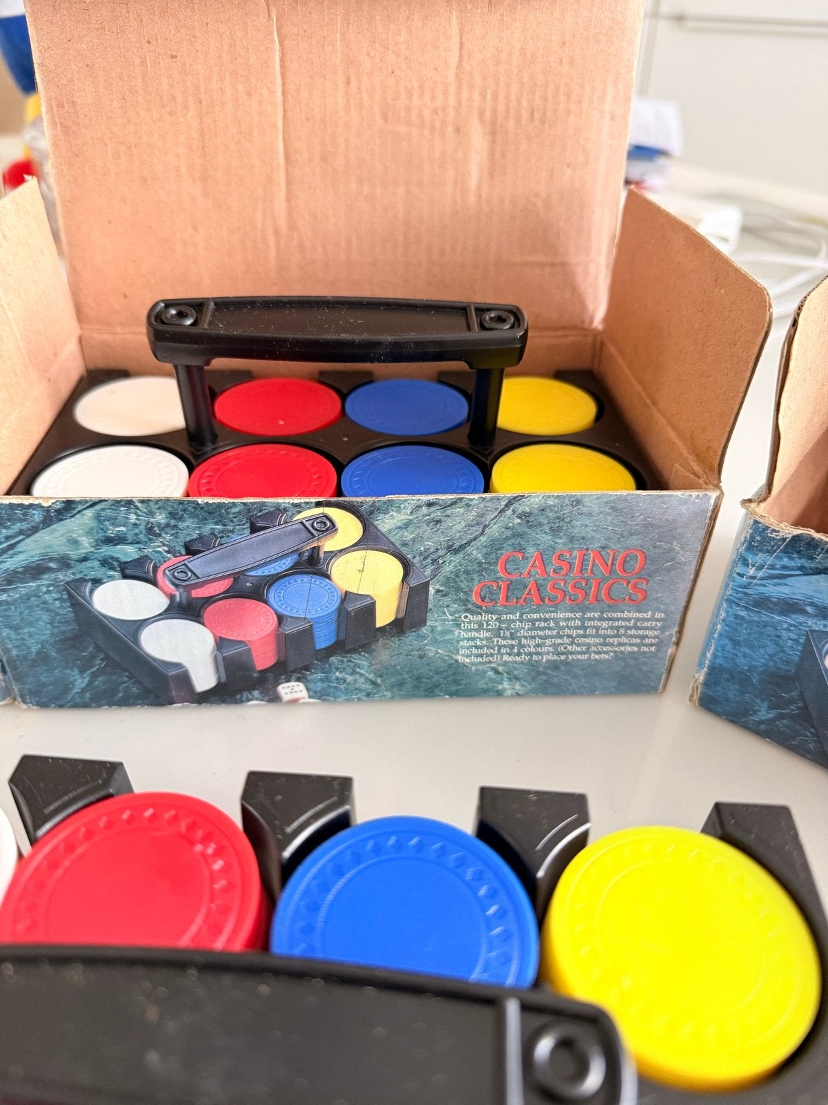3 sets Poker Fiches - Casino Classics, Vijf spelers of meer, Ophalen, Nieuw