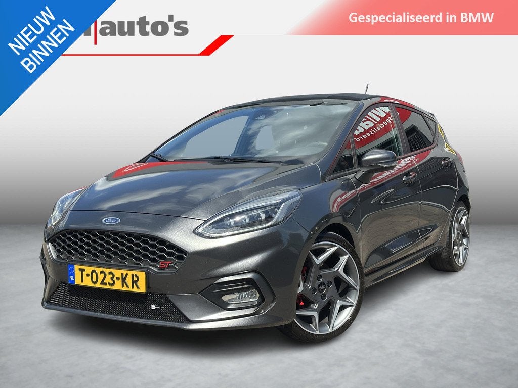 Ford Fiesta 1.5 EcoBoost ST-3, Auto's, Voorwielaandrijving, Leder en Stof, Handgeschakeld, Automatische klimaatregeling