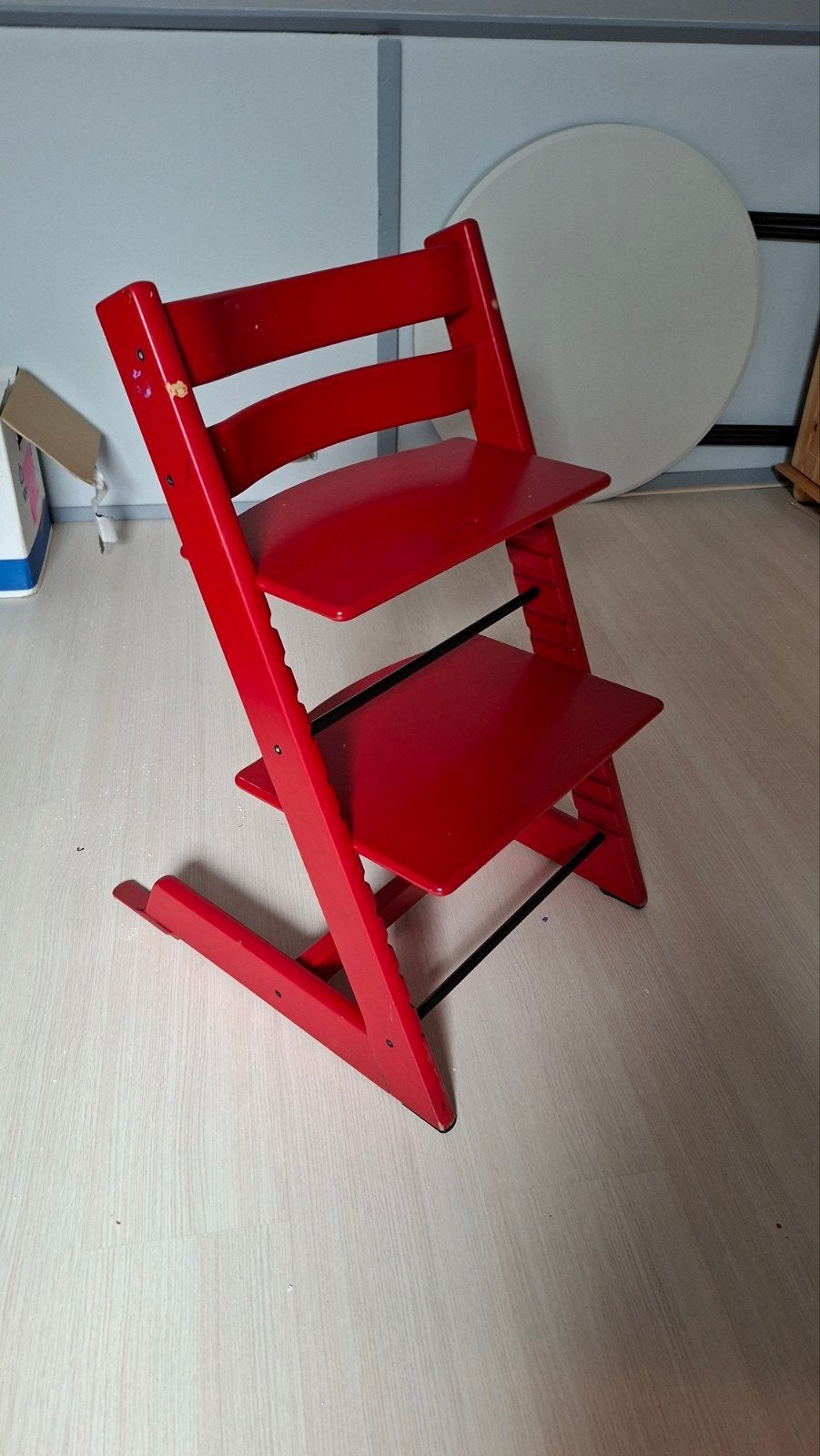 Rode Stokke Tripp Trapp meegroeistoel, Ophalen, Gebruikt, Meegroeistoel