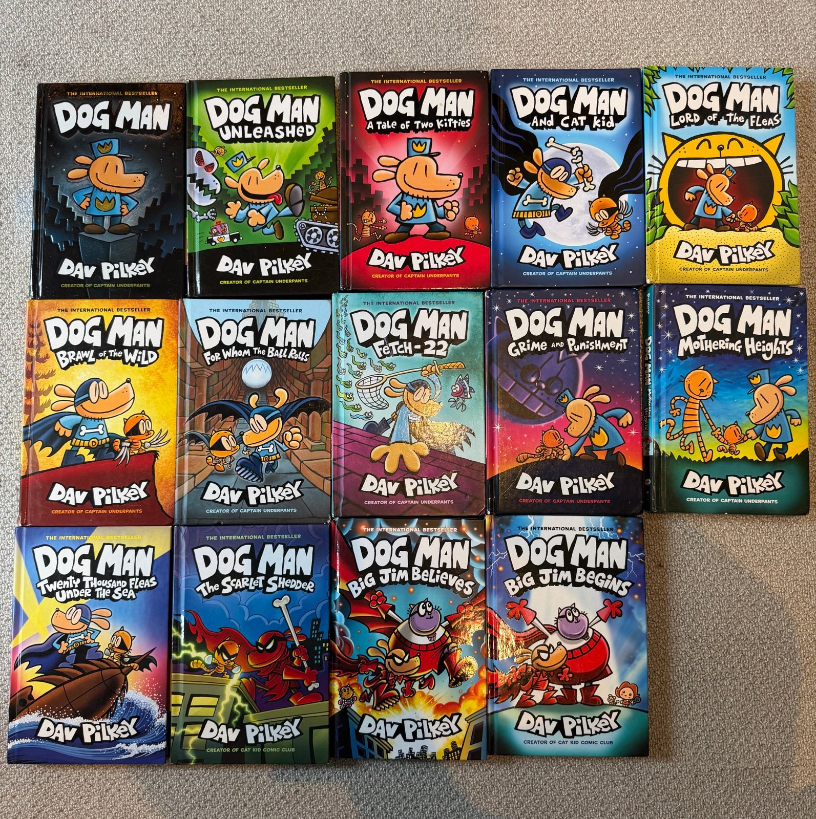 Dog Man books - English - set van 14 boeken, Boeken, Ophalen of Verzenden, Zo goed als nieuw, Fictie algemeen