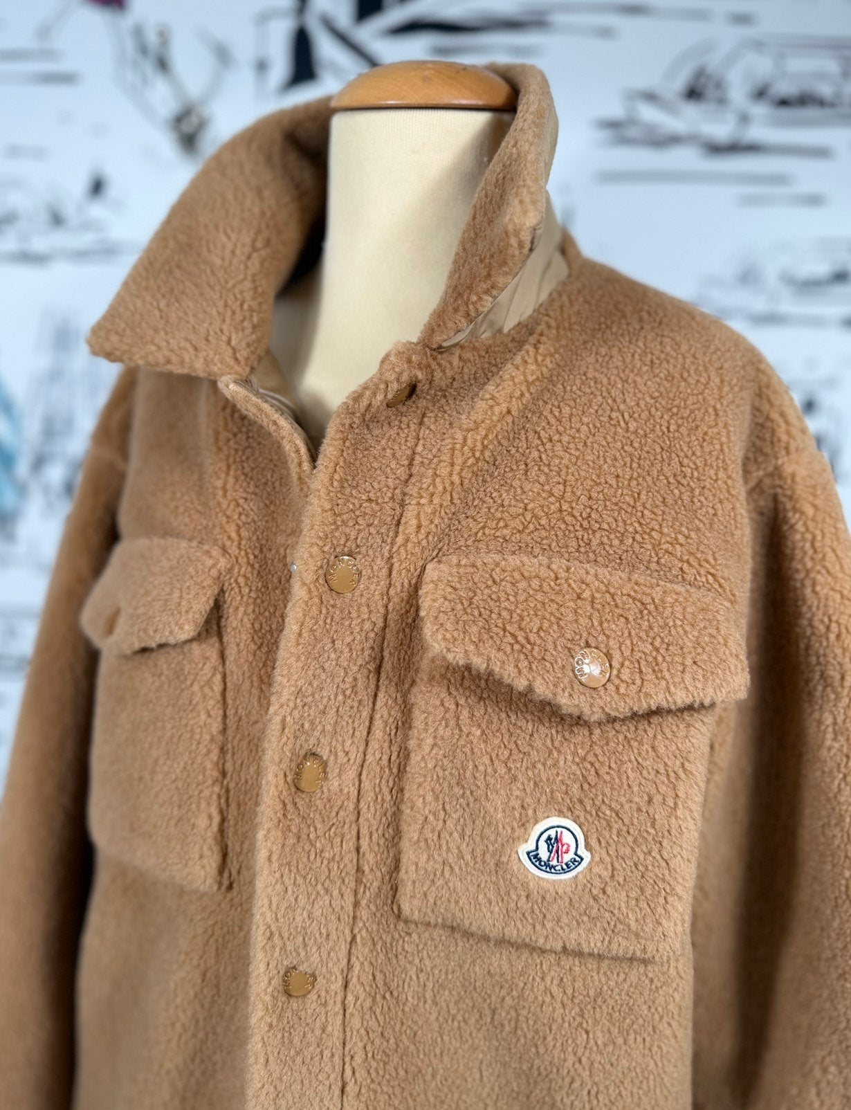 Moncler teddy fleece jas maat 12 (of XS/S) NIEUW, Moncler EU, Nieuw, Ophalen of Verzenden, Moncler