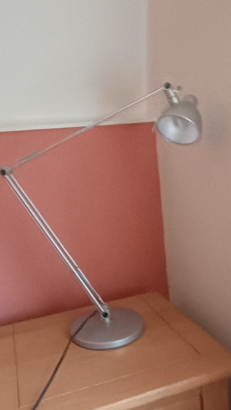 IKEA design bureaulamp, zilverkleurig, Ophalen, Bureaulamp, Gebruikt, IKEA