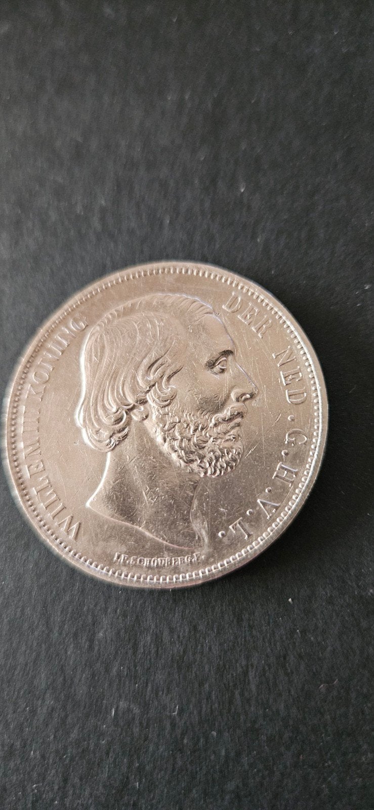 Zilveren rijksdaalder 1869 prachtig + zie foto's, Koning Willem III, Zilver, Ophalen of Verzenden, Losse munt