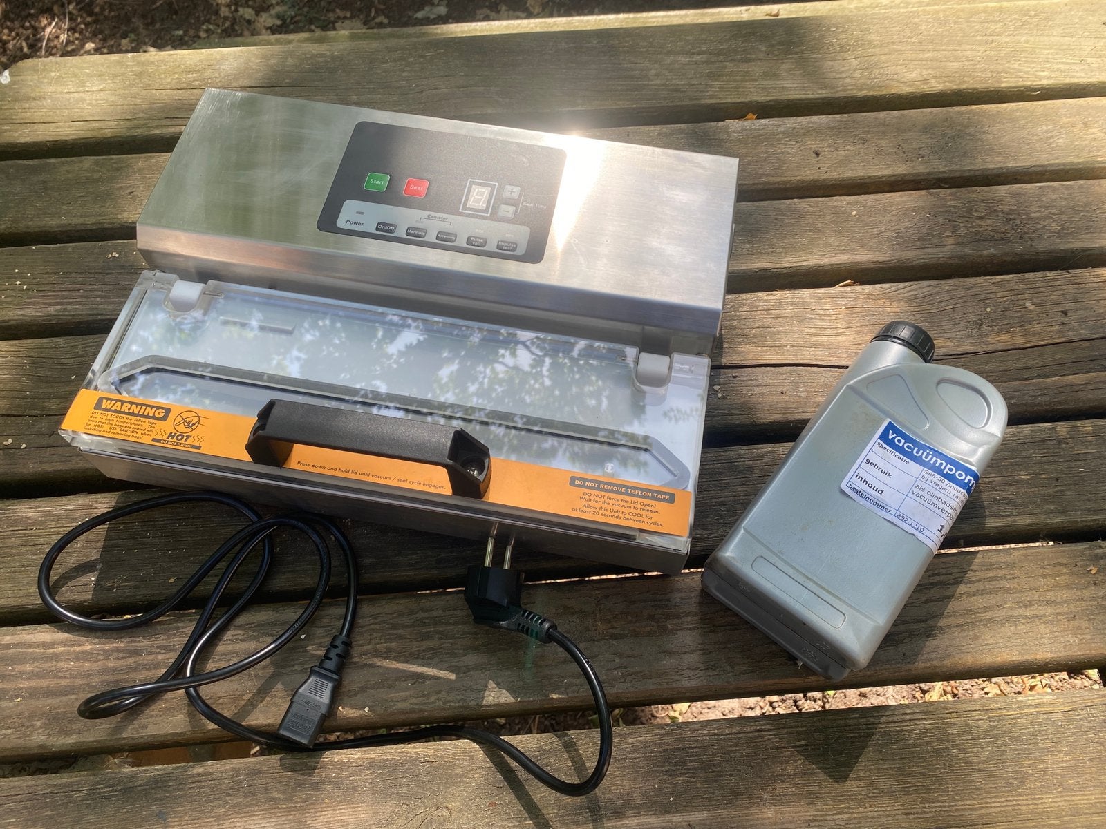 Sousvide en vacumeer set Maxima, Ophalen, Zo goed als nieuw