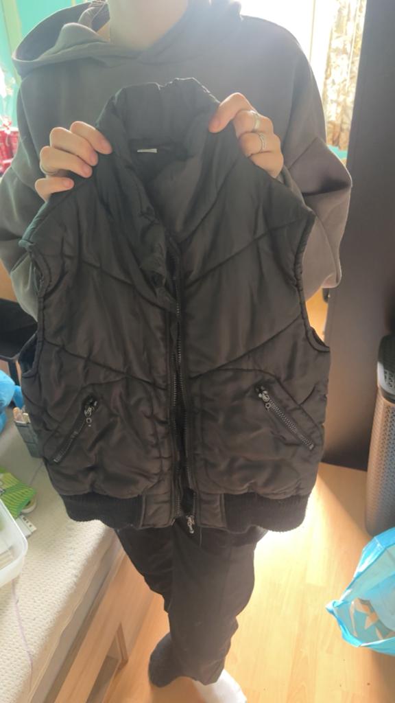 Bodywarmer merkloos maat 146/152, Kleding | Dames, Ophalen of Verzenden, Zo goed als nieuw, Maat 34 (XS) of kleiner, Zwart