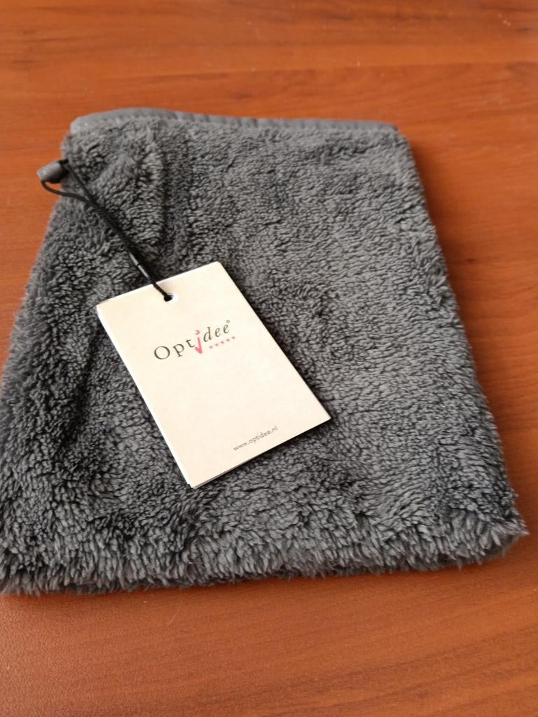 Zacht grijs washandje van Optidee, Huis en Inrichting, Ophalen of Verzenden, Nieuw, Grijs