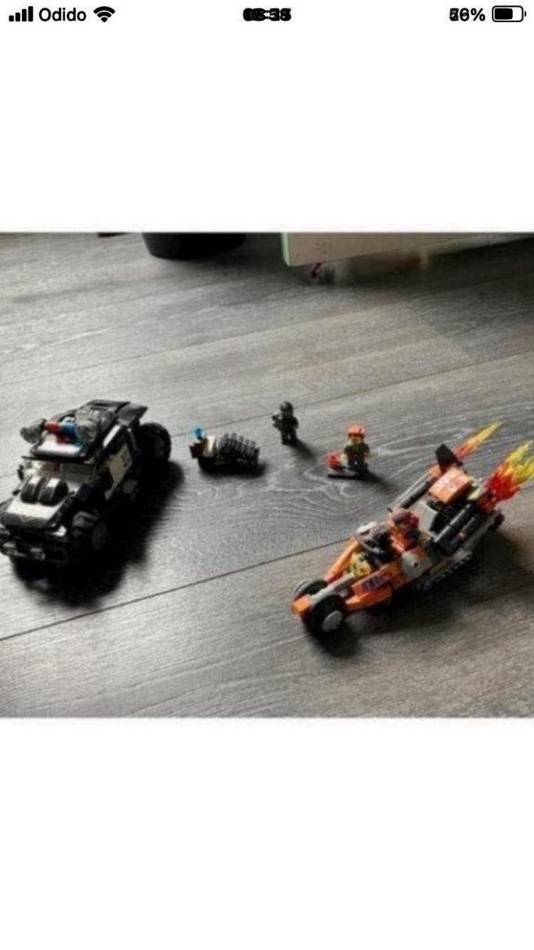 Lego movie set super cycley chase 70808, Overige thema's, Lego, Ophalen of Verzenden, Zo goed als nieuw