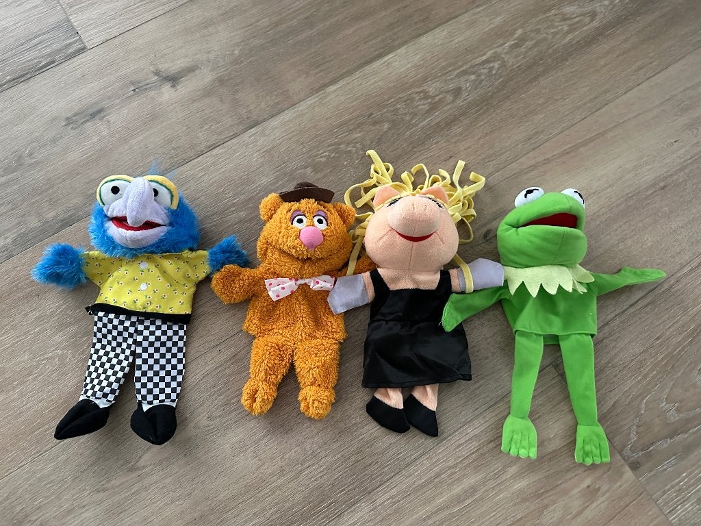 Grote set van 12 pluche handpoppen! *Z.G.A.N.*, Disney, Overige typen, Ophalen of Verzenden, Zo goed als nieuw