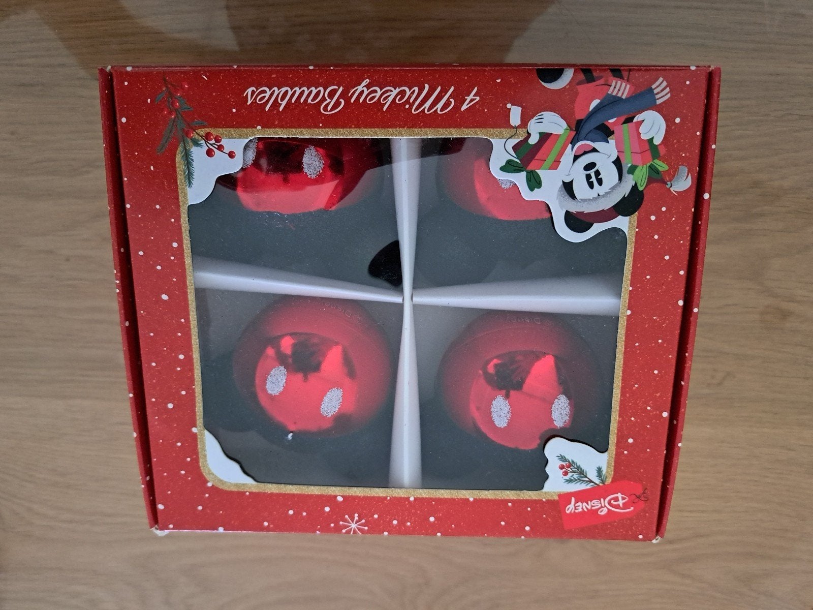 Mickey mouse kerstballen, Ophalen of Verzenden, Zo goed als nieuw