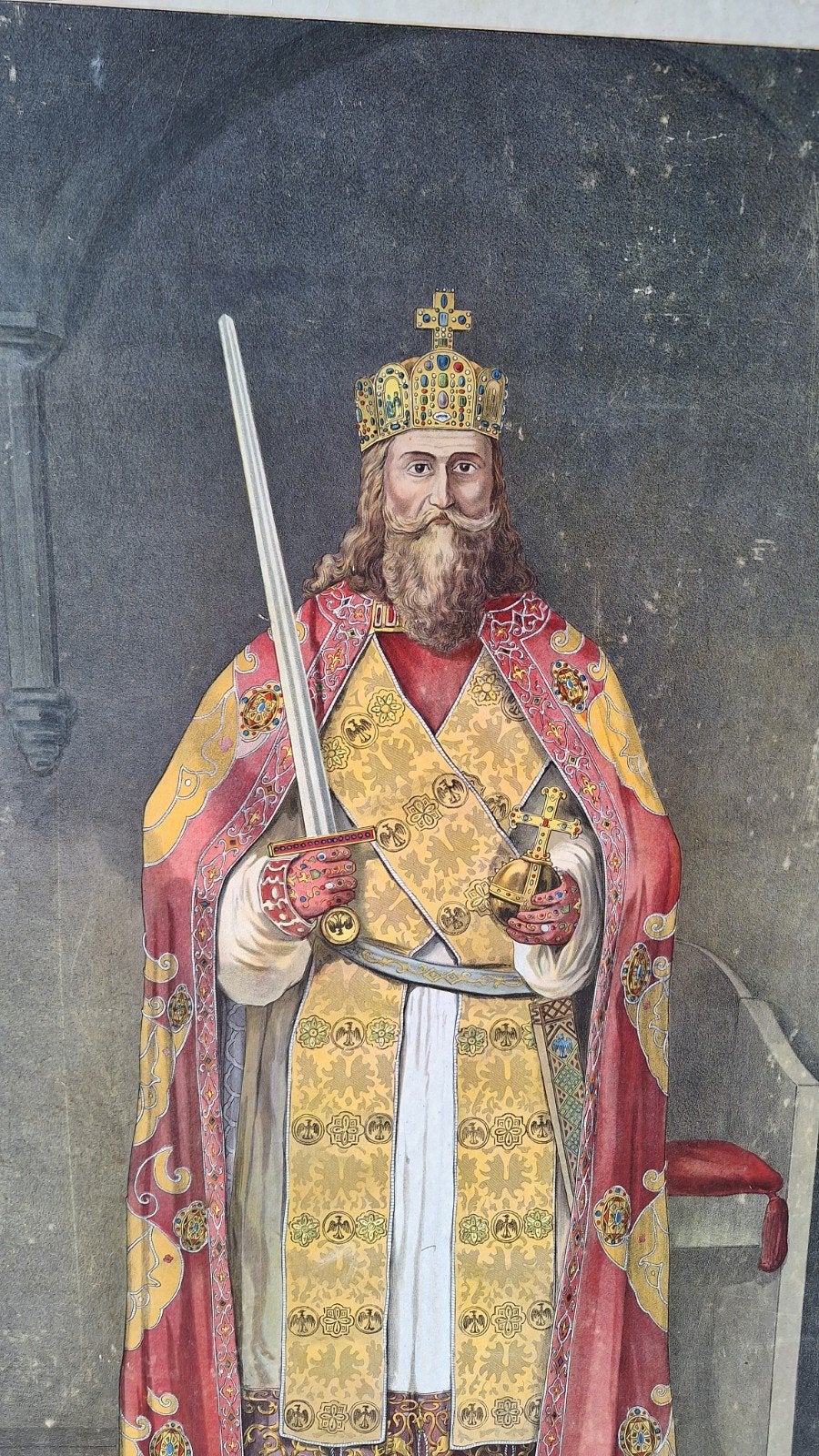 Schoolplaat Karel de Grote, Ophalen, Geschiedenis