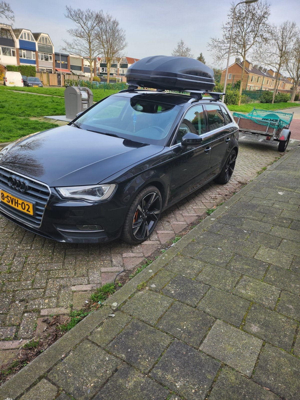 Dakkofer met dakdragers Thule, Auto diversen, Dakkoffers, Ophalen of Verzenden, Gebruikt