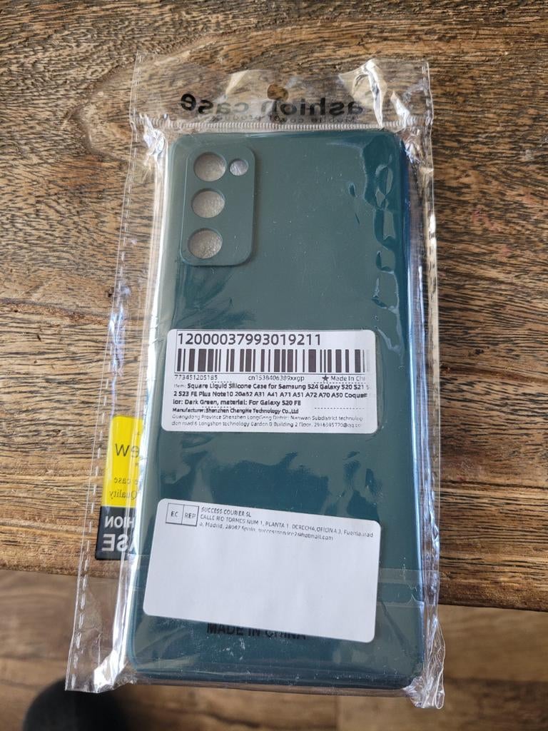 Donkergroen siliconen hoesje voor Samsung Galaxy S20 FE, Ophalen of Verzenden, Nieuw, Overige modellen, Hoesje of Tasje
