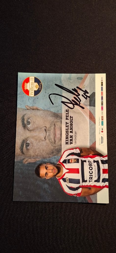 Spelerskaart met handtekening; Pele van Anholt # Willem II, Ophalen of Verzenden, Nieuw, Willem II, Spelerskaart