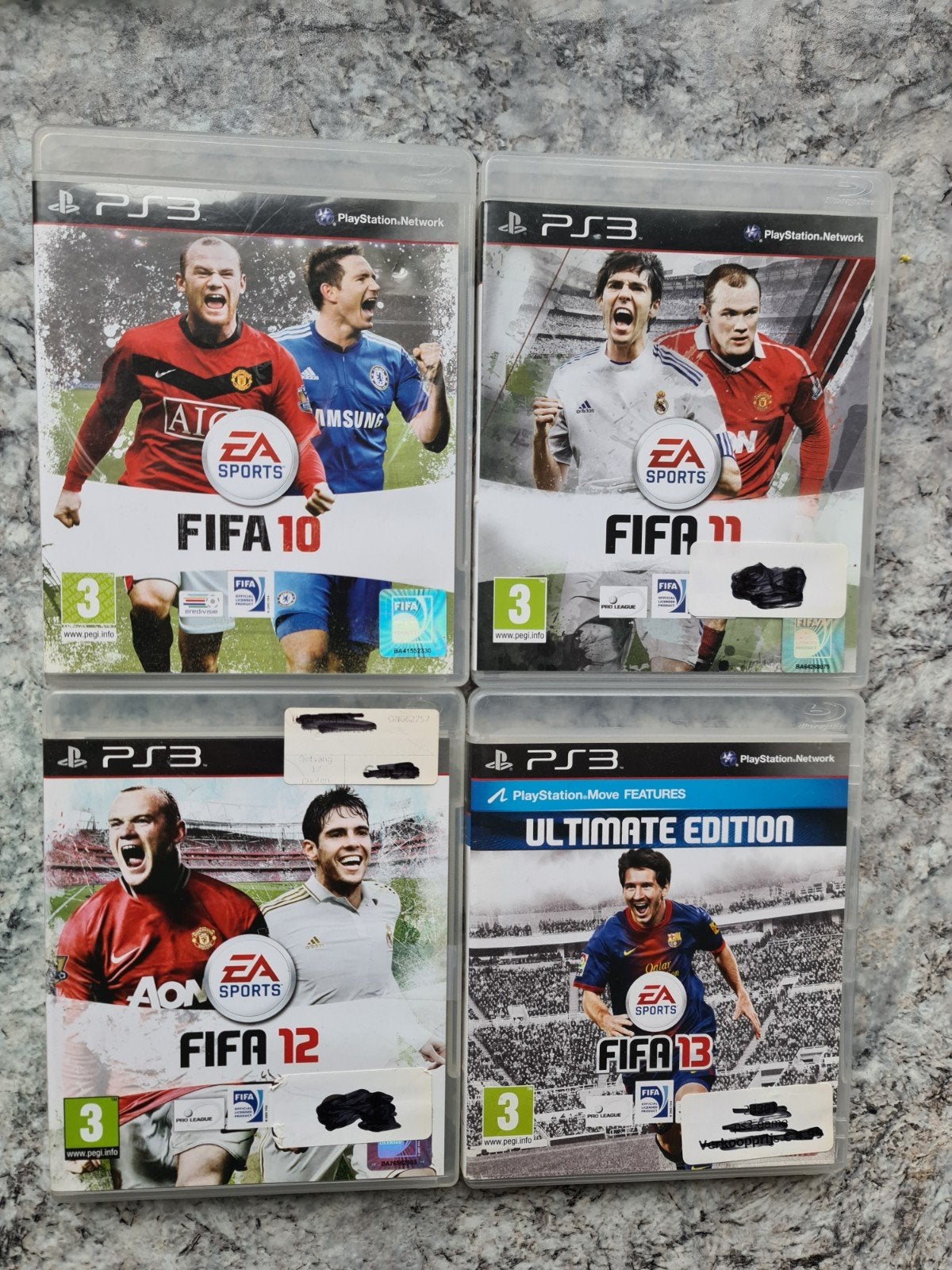 FIFA 10, 11, 12, 13 PC DVD - Voetbalgames Collectie, Gebruikt, Ophalen of Verzenden, Eén computer, Sport