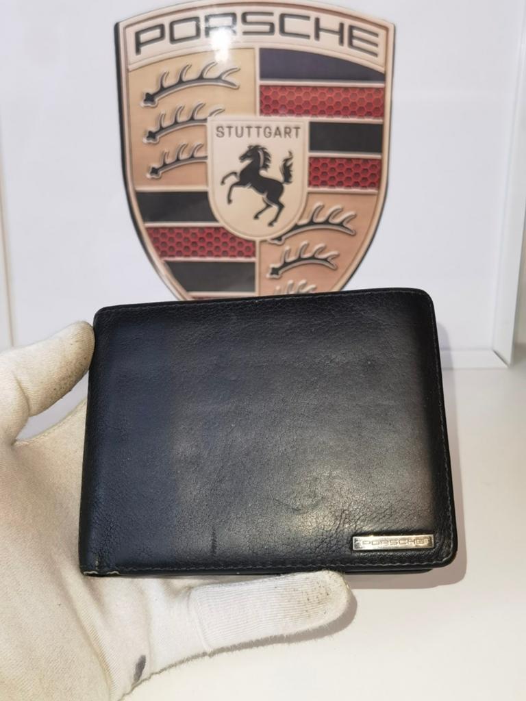 Origineel porsche portemonnee van echt leder 

Met munten, Ophalen of Verzenden, Zo goed als nieuw, Zwart, Leer
