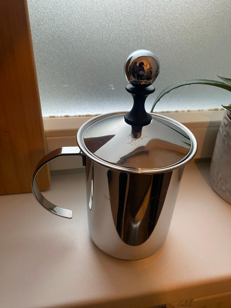 RVS Melkopschuimer - Creamer Inox Italy, Ophalen of Verzenden, Zo goed als nieuw