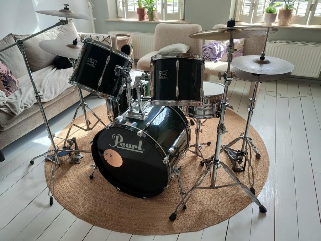 Compleet drumstel Pearl, Muziek en Instrumenten, Ophalen of Verzenden, Gebruikt, Pearl
