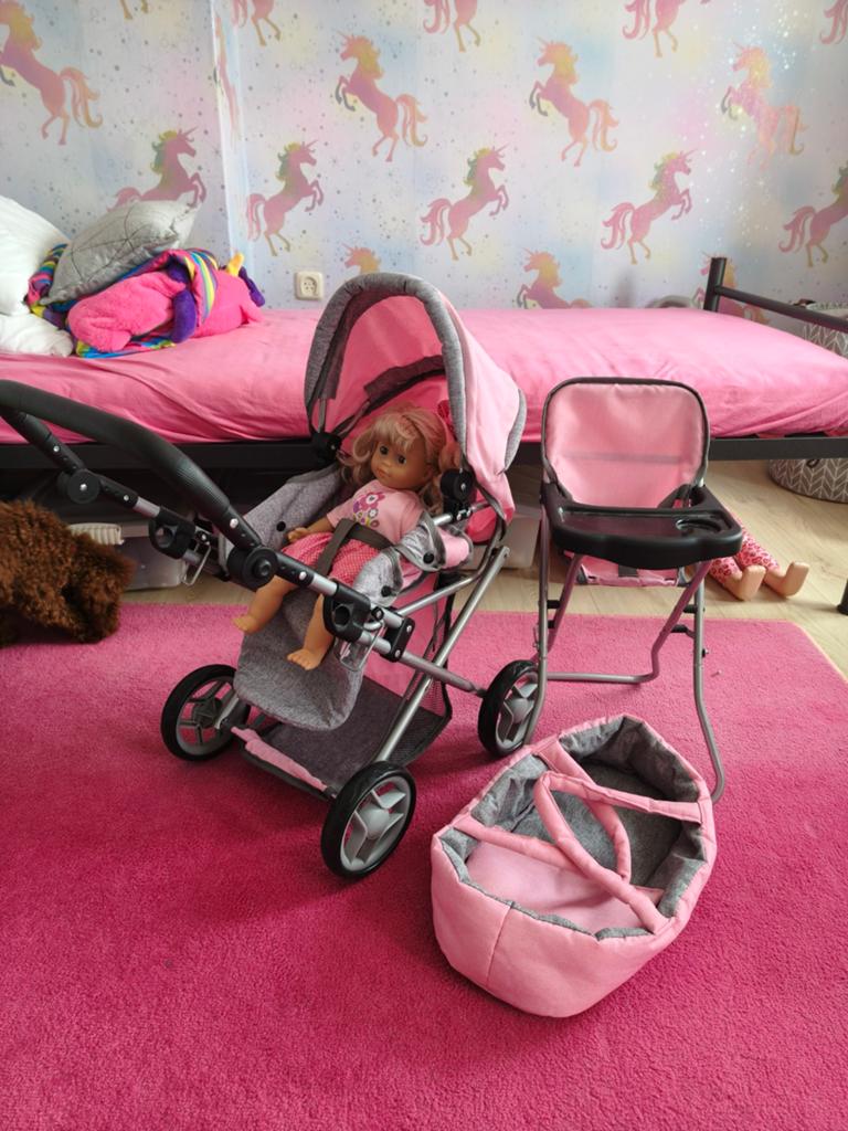 Poppenwagen set, Ophalen of Verzenden, Zo goed als nieuw, Overige typen
