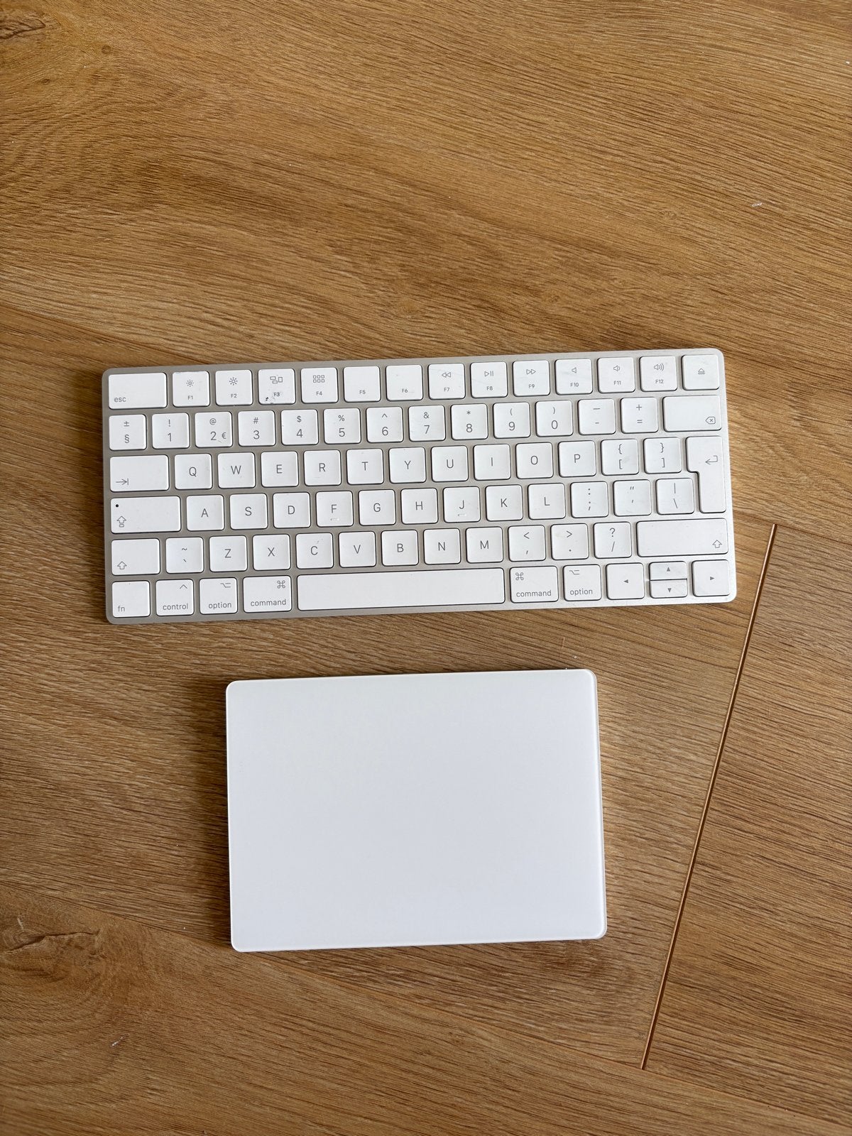 Apple Magic Keyboard en Magic Trackpad 2, Toetsenbord en muis-set, Ophalen of Verzenden, Zo goed als nieuw, Draadloos