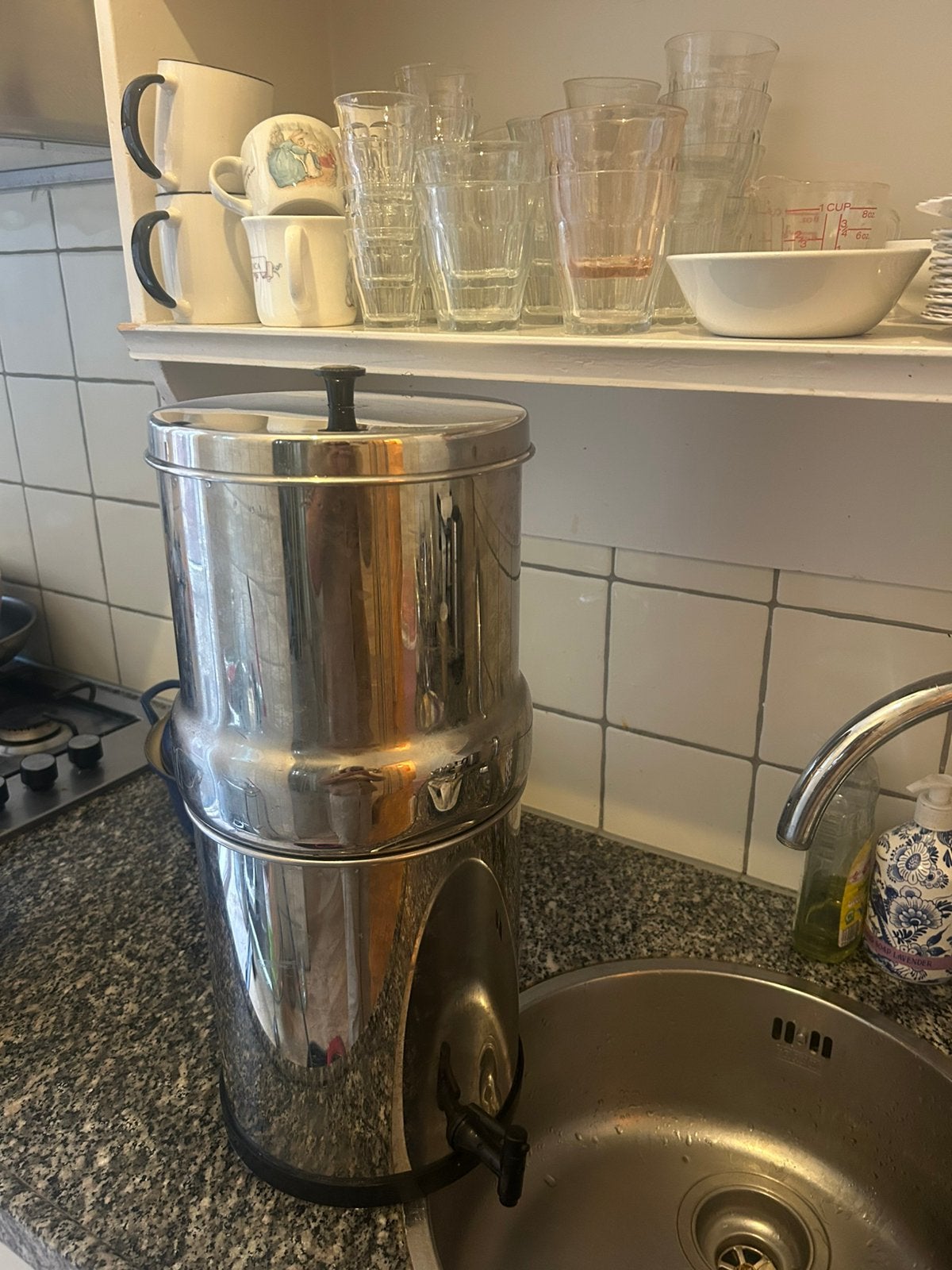 British Berkefeld waterfilter 8,5 liter met nieuwe filters, Ophalen of Verzenden, Zo goed als nieuw