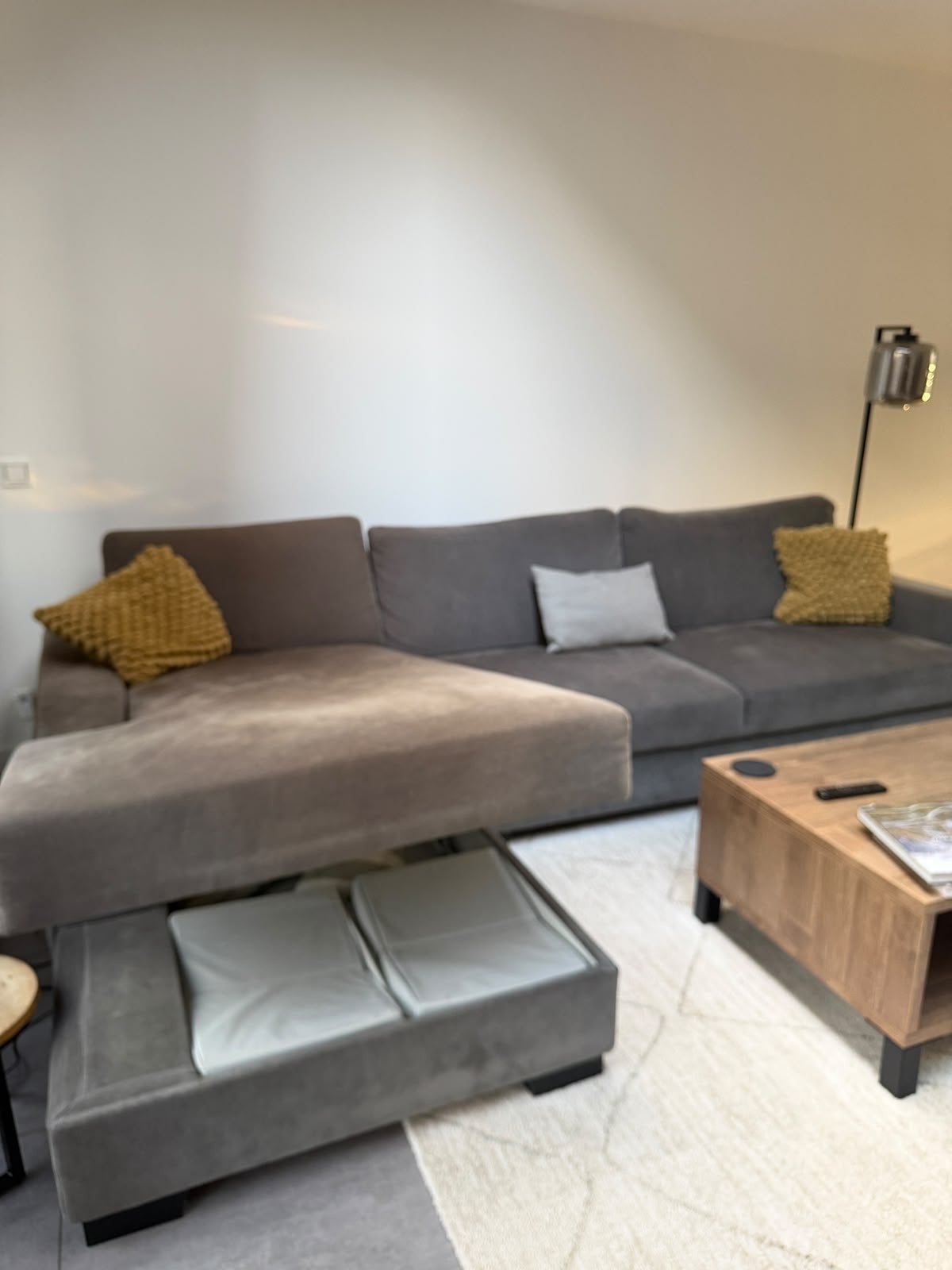 IKEA SÖRVALLEN 4-zits hoekbank met chaise longue, Huis en Inrichting, Ophalen, Gebruikt, Hoekbank, 300 cm of meer