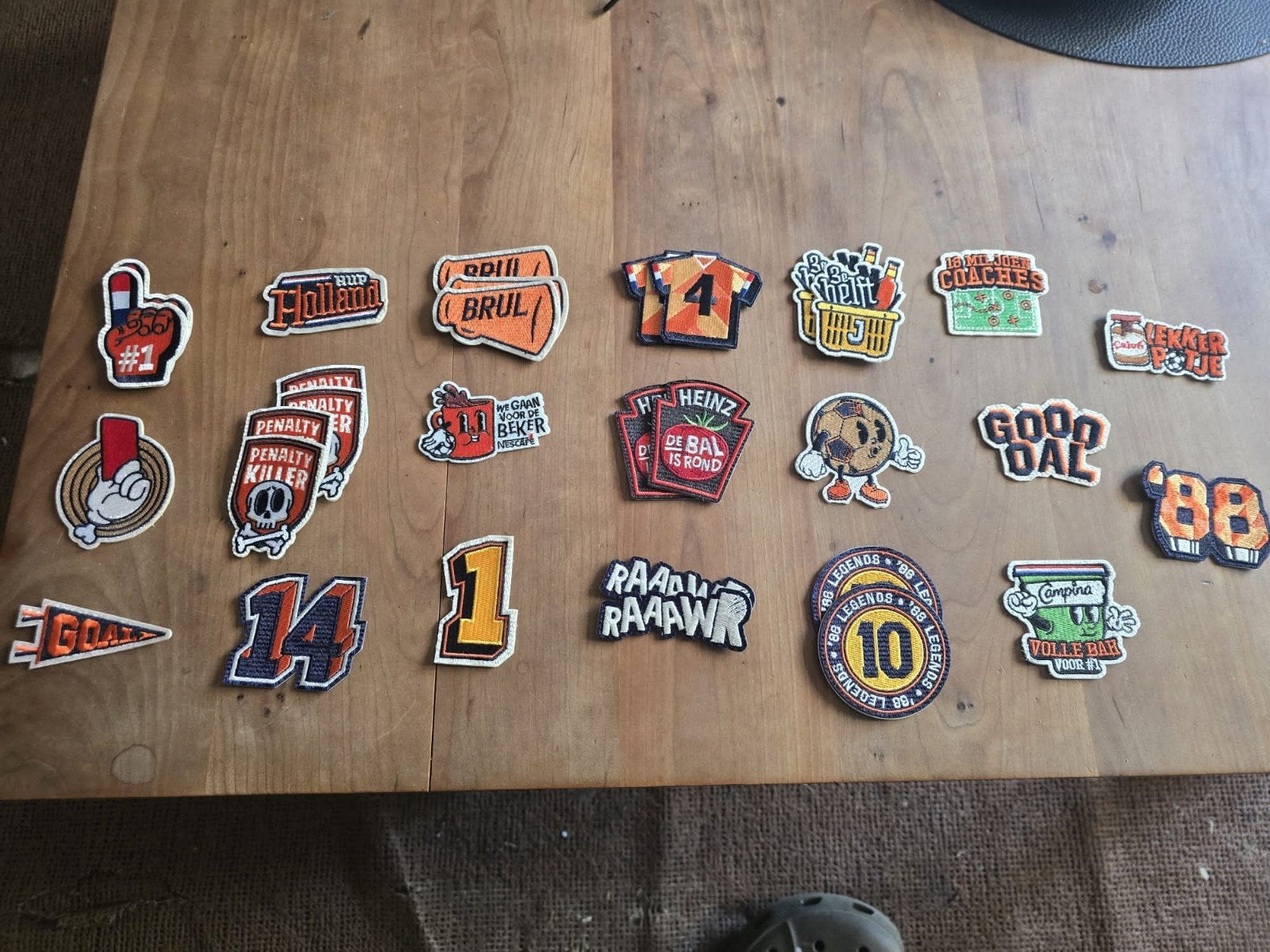 jumbo juichjack emblemen niet verzenden!, Verzamelen, Ophalen, Gebruikt, Merk