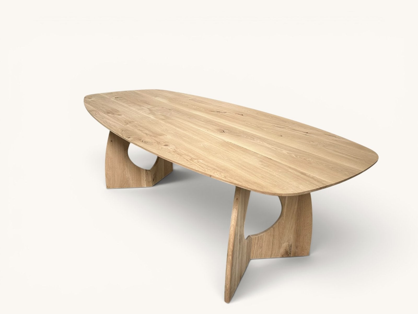 Deens ovale eettafel 280 cm | kies je eigen blad, 100 tot 150 cm, Scandinavisch, Ophalen of Verzenden, Vijf personen of meer