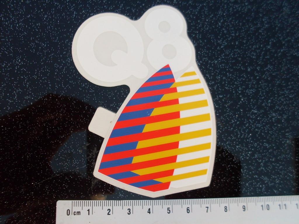 ruit sticker Q8 logo, Verzamelen, Stickers, Zo goed als nieuw, Bedrijf of Vereniging, Verzenden