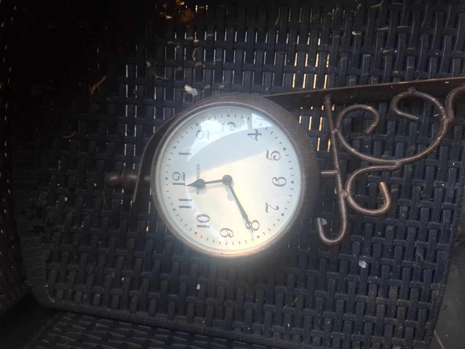 Westminster Buitenklok en Thermometer - Klassiek Design, Gebruikt, Met klok, Metaal, Overige merken