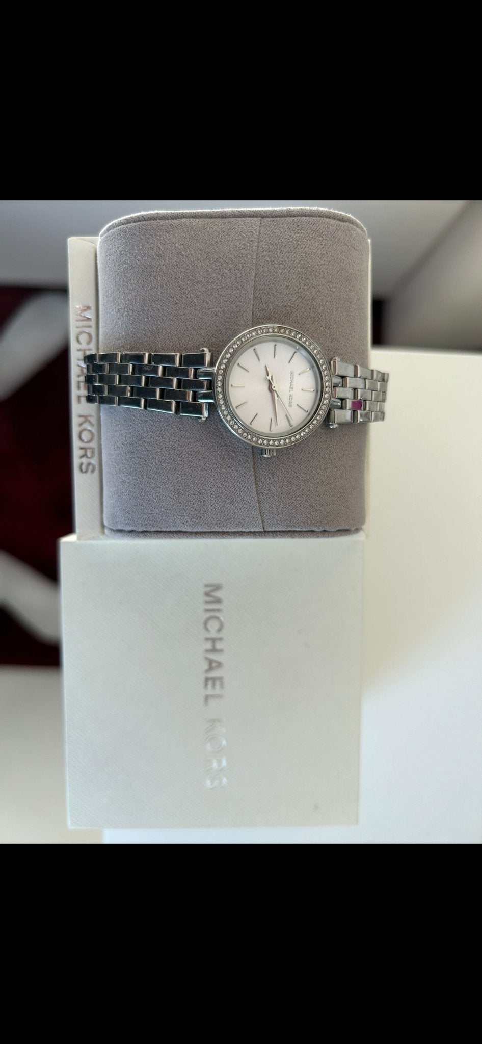 Michael Kors dameshorloge met strass steentjes, Overige merken, Staal, Polshorloge, Ophalen of Verzenden