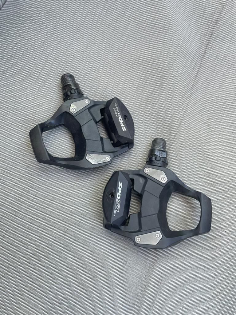Shimano SPD-SL racefiets pedalen, Crankstel of Pedalen, Overige materialen, Ophalen of Verzenden, Zo goed als nieuw