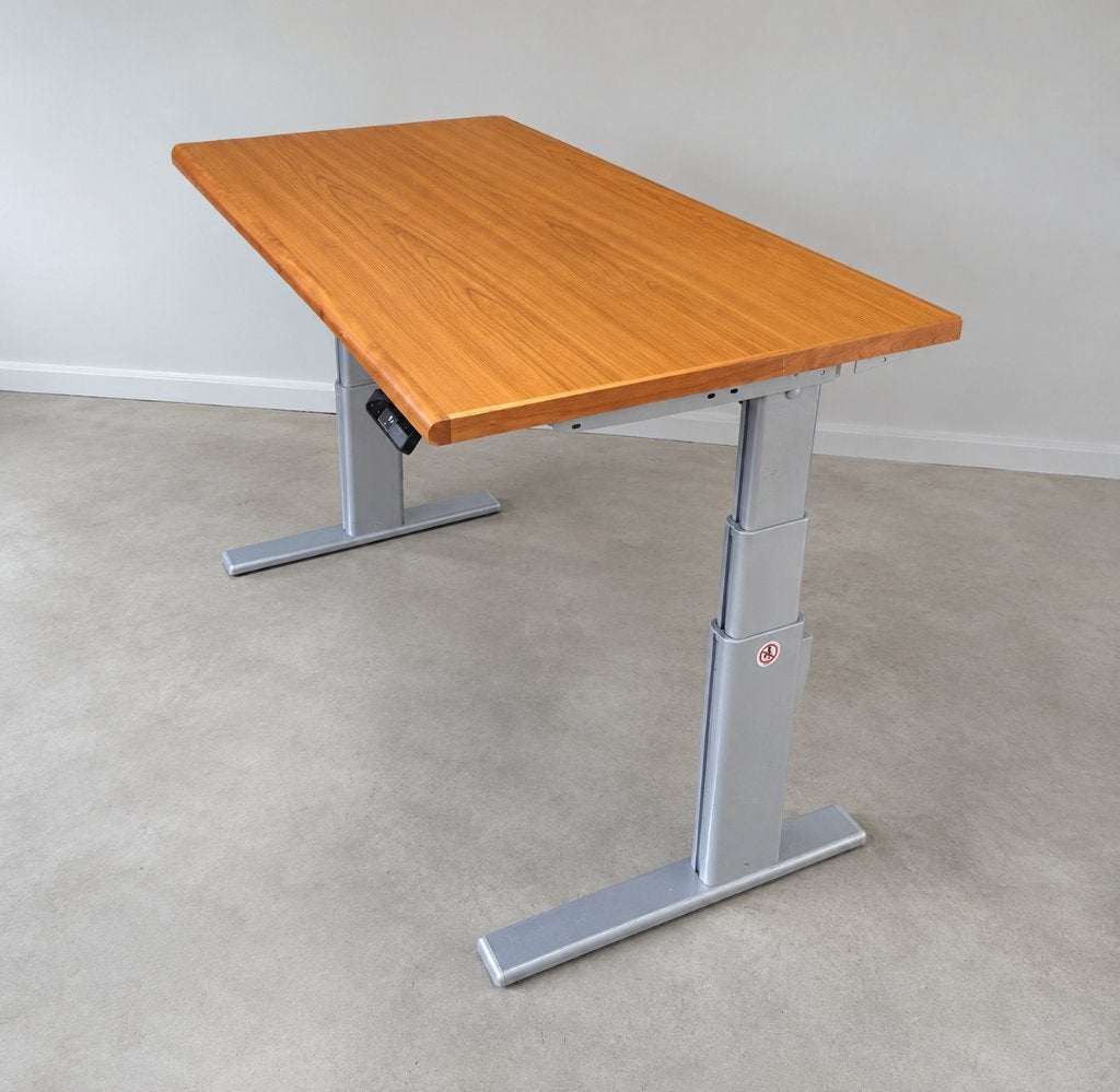 Elektrisch zit-sta bureau 160x80 cm > h63>128 cm, Ophalen, Zit-sta bureau, 160 cm, Gebruikt