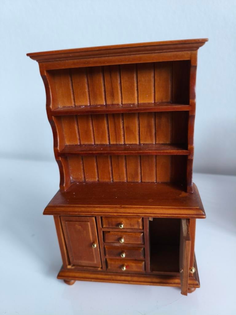 Miniatuur poppenhuis kast - Houten dressoir, Ophalen