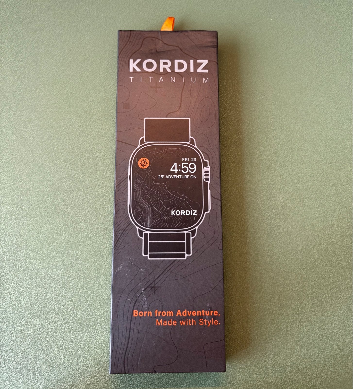 KORDIZ Titanium Horlogeband Apple Watch Ultra, Ophalen, Zo goed als nieuw, Grijs, IOS
