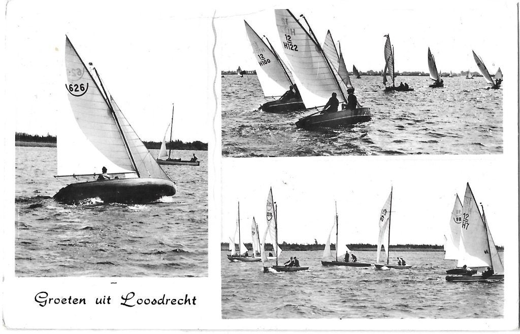 AK Loosdrecht - Zeilboot BM 16 kwadraat no. 626, Verzenden, 1960 tot 1980, Ongelopen, Noord-Holland