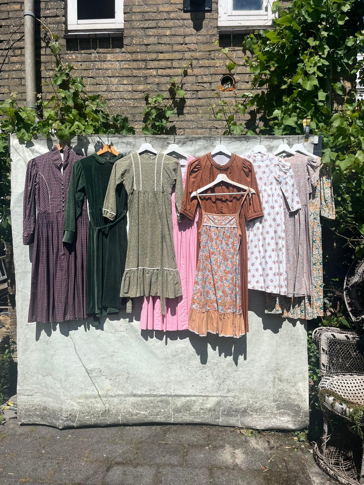 Partij (66 stuks) vintage kinderkleding 60/70s, Ophalen of Verzenden, Gebruikt