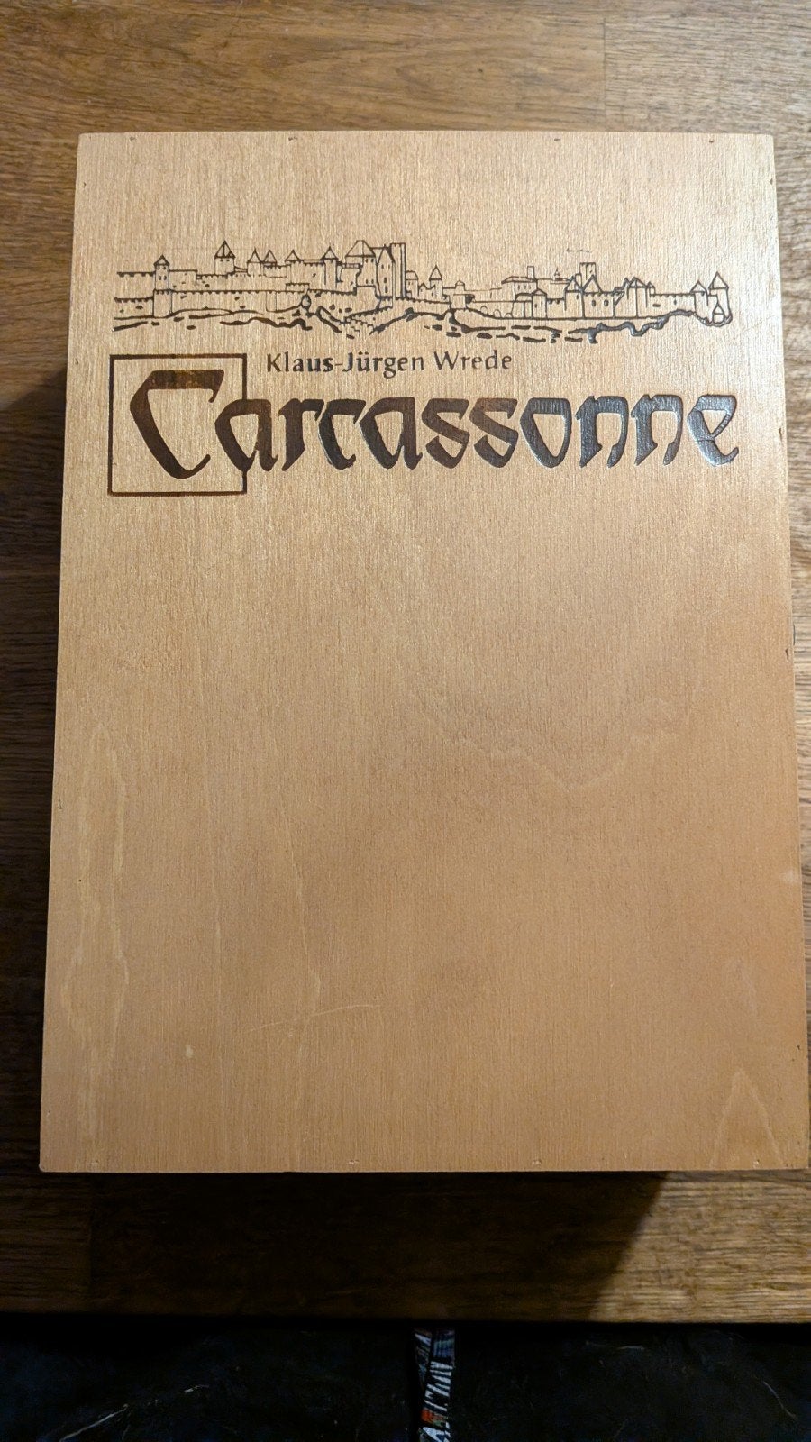 Carcassonne De Stad - Luxe houten editie, Een of twee spelers, Ophalen of Verzenden, Zo goed als nieuw, 999 Games