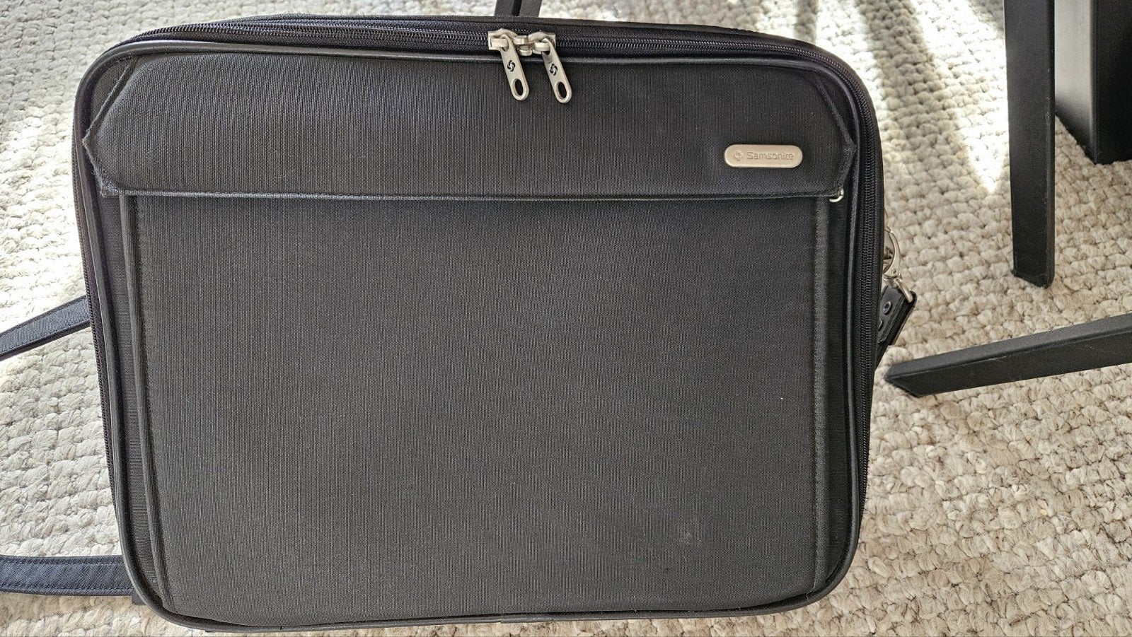 Samsonite laptoptas / aktetas - Zwart - 38x31x6 cm, Ophalen of Verzenden, Gebruikt, Overige typen