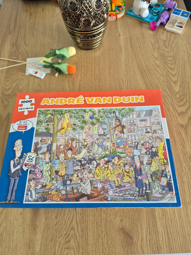 André van Duin Legpuzzel 1000 stukjes, Ophalen of Verzenden, 500 t/m 1500 stukjes, Gebruikt, Legpuzzel