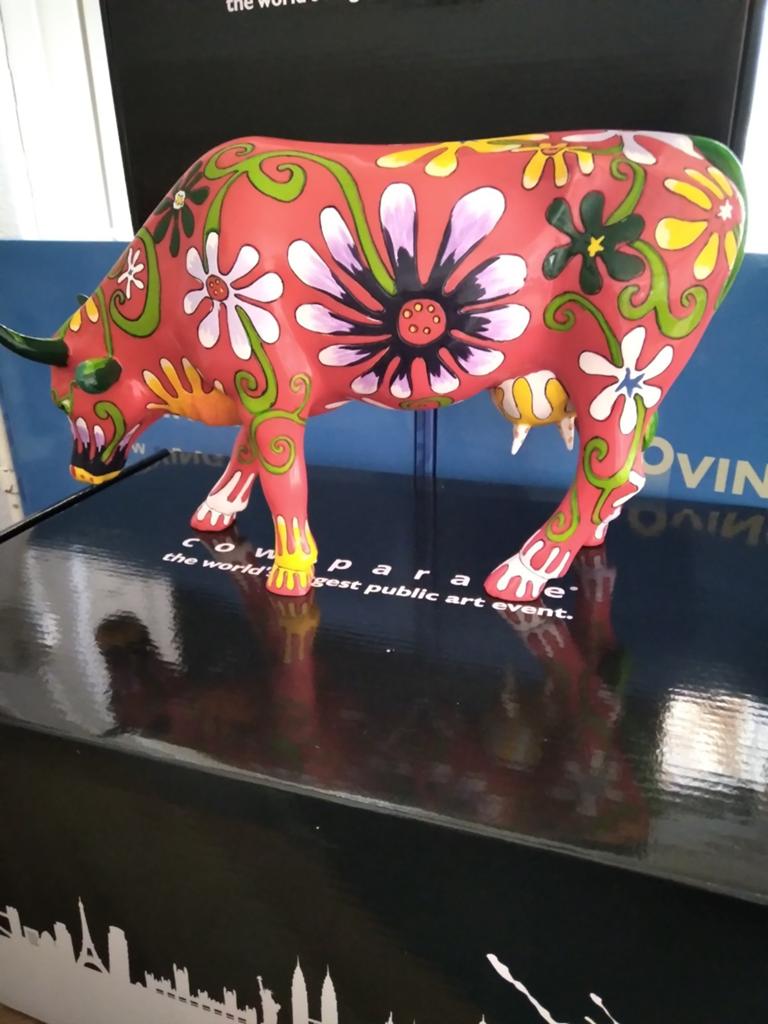 Cow parade Koe"Flower Lover Cow" LARGE (NIEUW), Ophalen of Verzenden, Nieuw, Dier
