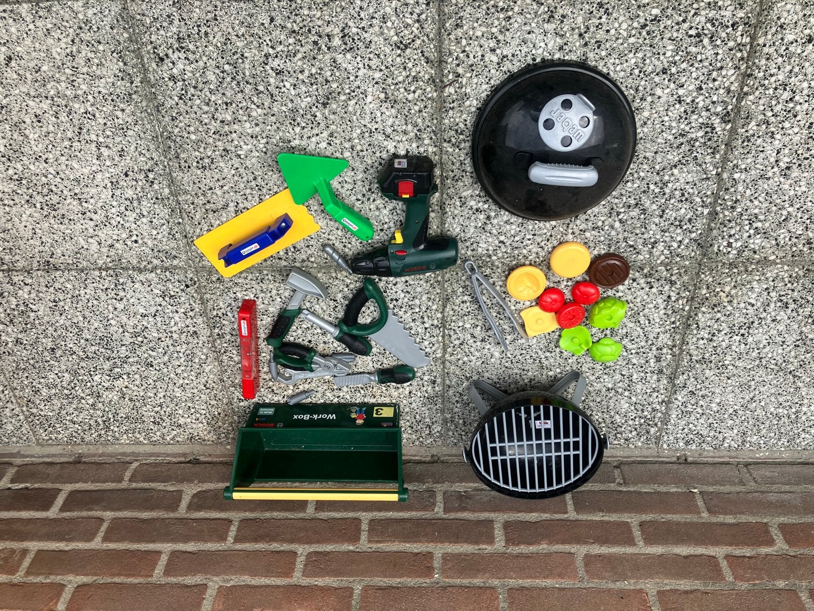 Speelgoed gereedschap en BBQ set voor kinderen, Kinderen en Baby's, Ophalen, Gebruikt, Jongen of Meisje