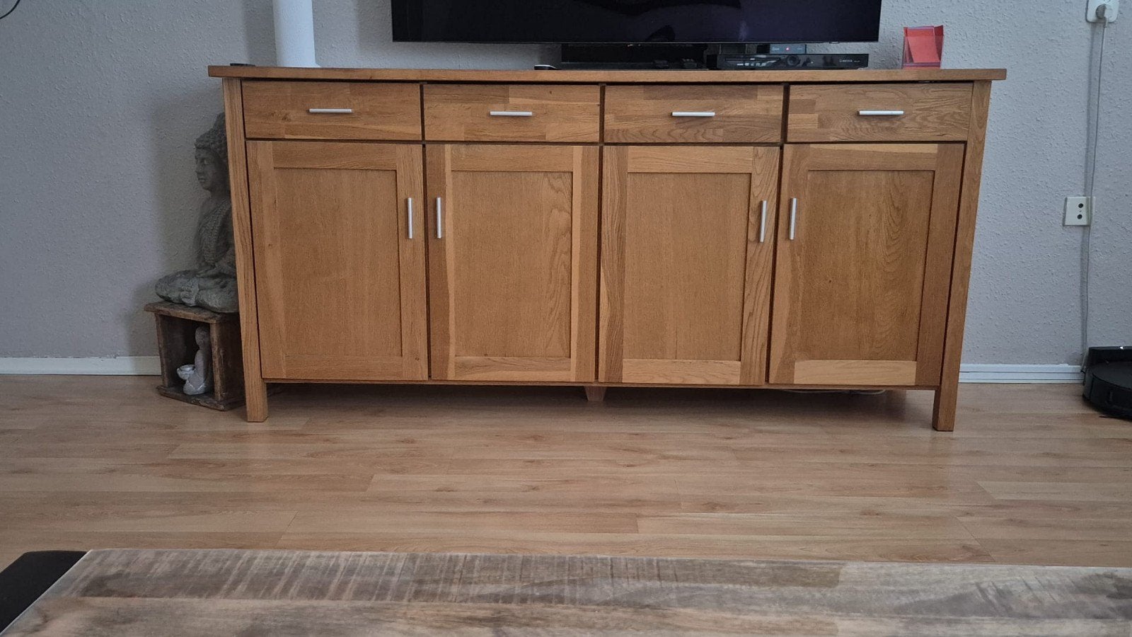 zwaar licht eiken dressoir, Ophalen, Gebruikt, Met deur(en), 150 tot 200 cm