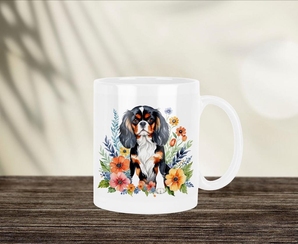 Cavalier King Charles Aquarel mok, Verzenden, Nieuw, Overige stijlen, Kop(pen) en/of Schotel(s)