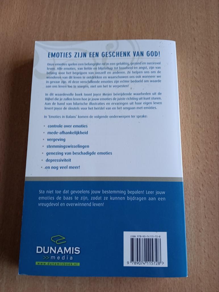 Joyce Meyer - Emoties in balans, Boeken, Ophalen of Verzenden, Zo goed als nieuw, Joyce Meyer