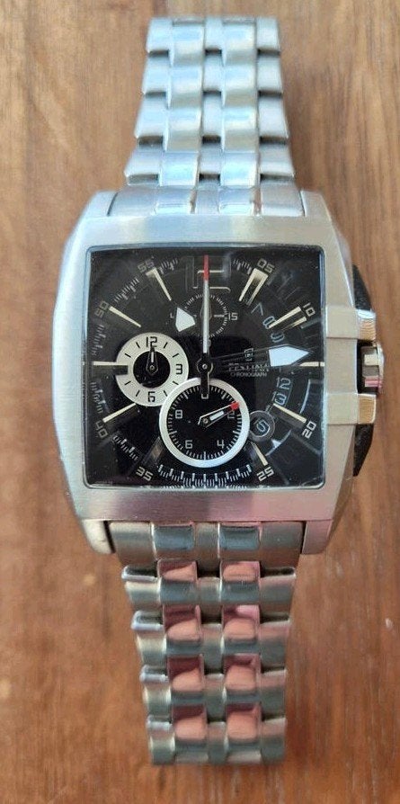 Festina Chronograaf Herenhorloge - Roestvrij Staal, Sieraden, Tassen en Uiterlijk, Horloges | Heren, Overige merken, Staal, Gebruikt