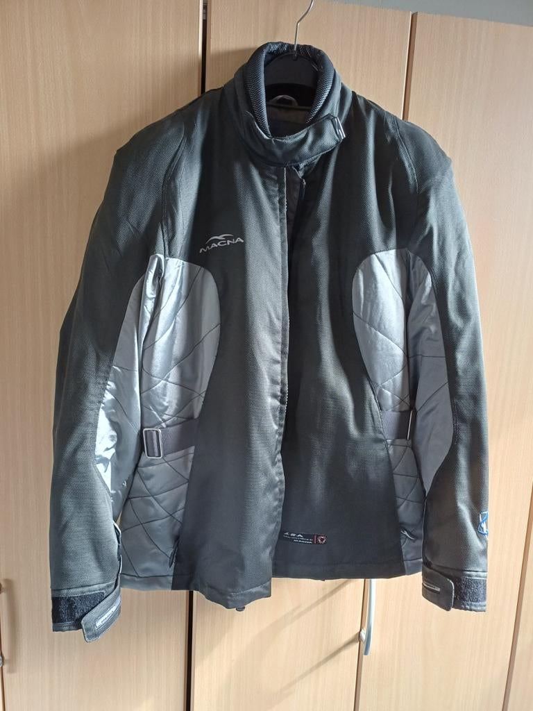 Macna motorjas - grijs/zwart - maat M/L, Jas | textiel, Dames, Ophalen of Verzenden, Tweedehands