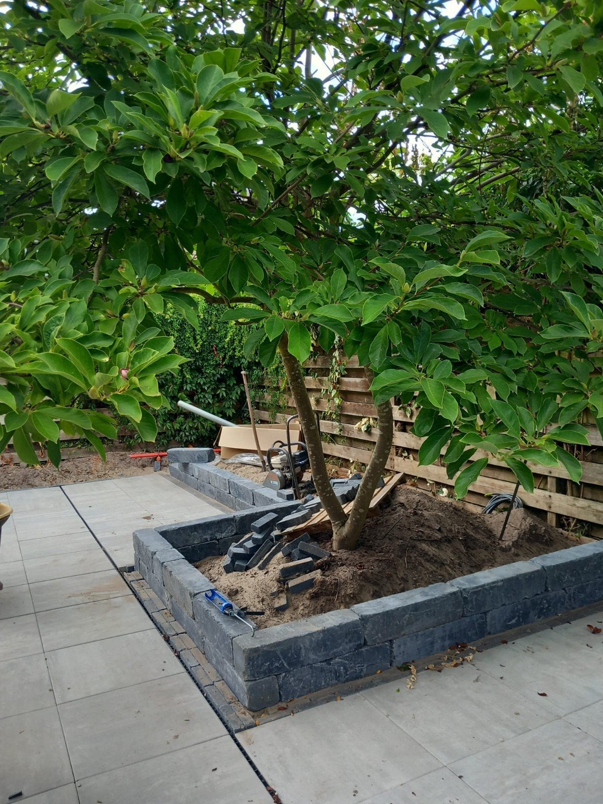 Blokken beton getrommeld 15x15x60 antraciet, NIEUW, Ophalen, Minder dan 100 cm, Minder dan 25 cm